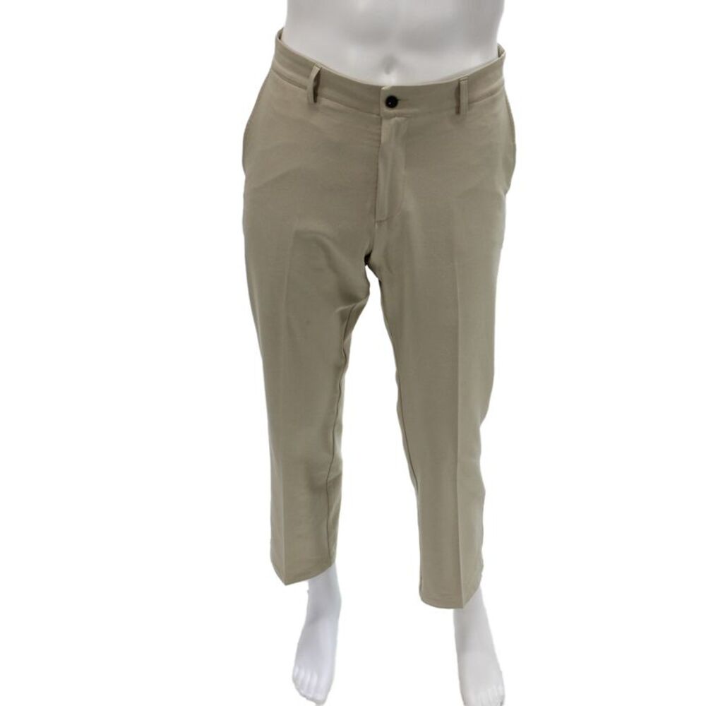 Dunning Mens Khakis Beige Golf Pants 88% Polyester Size 32